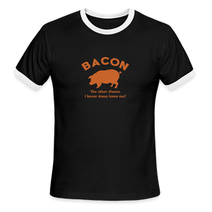 Bacon - Men's Ringer T-Shirt - black/white