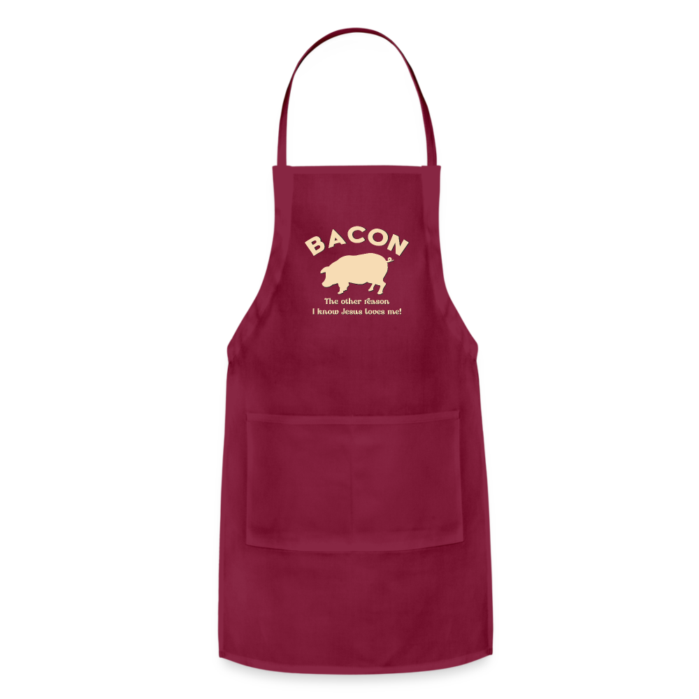 Bacon - Adjustable Apron - burgundy