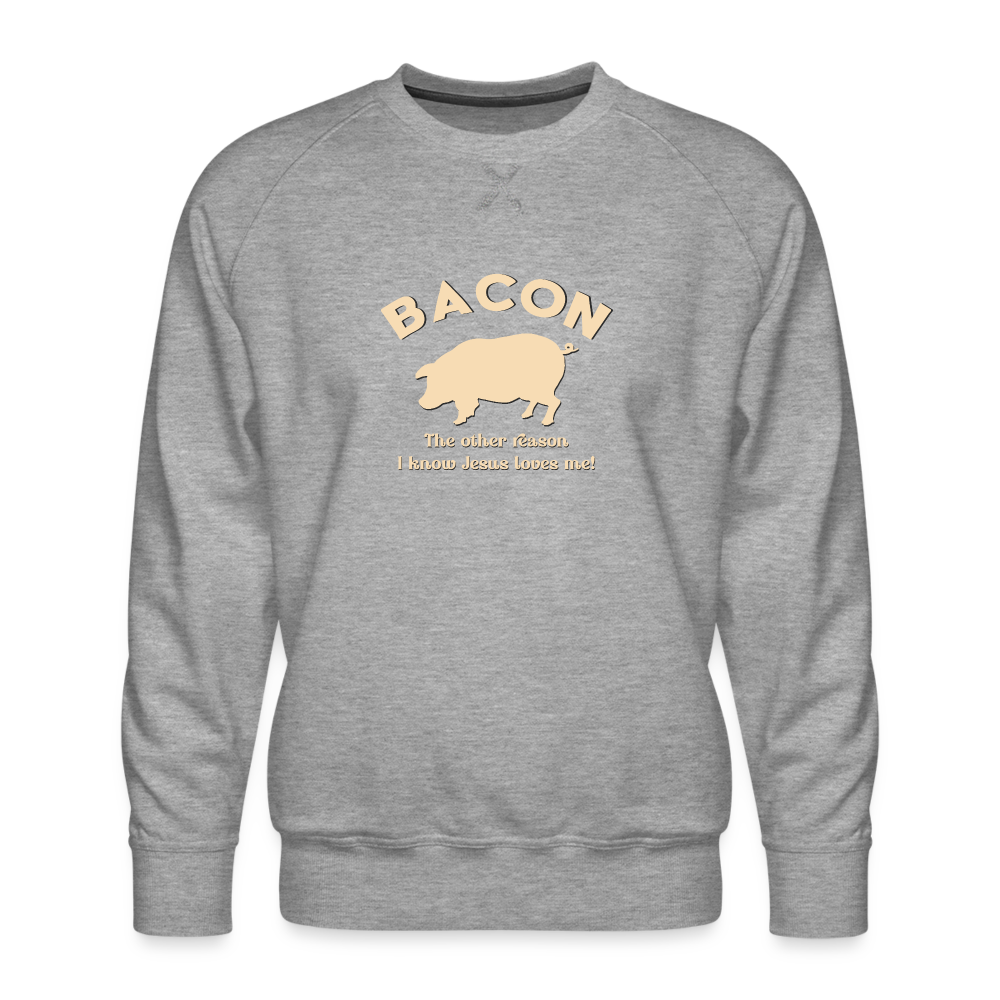 Bacon - Men’s Premium Sweatshirt - heather grey