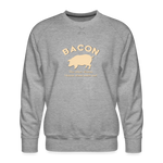 Bacon - Men’s Premium Sweatshirt - heather grey