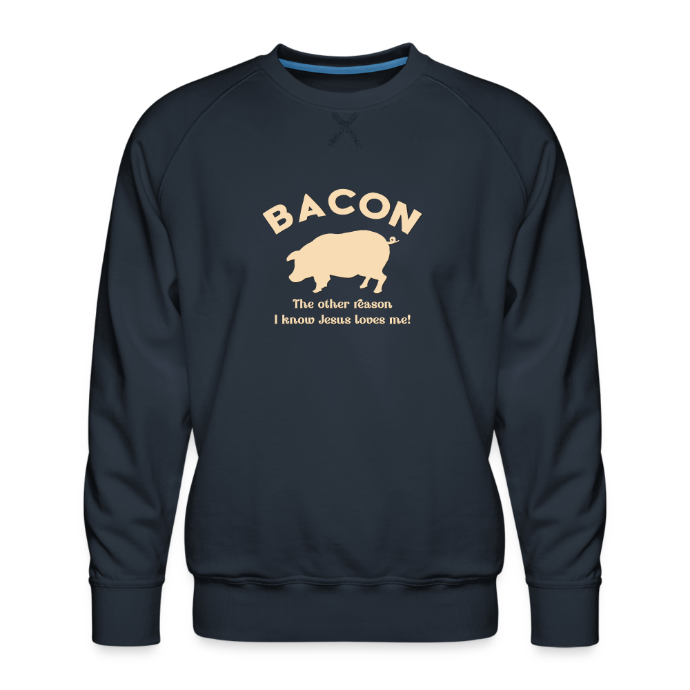 Bacon - Men’s Premium Sweatshirt - navy