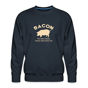 Bacon - Men’s Premium Sweatshirt - navy