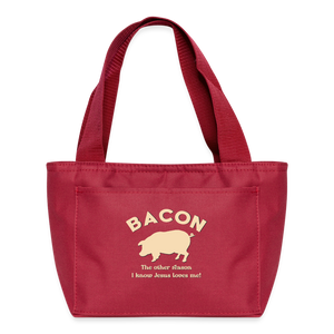 Bacon - Lunch Bag - red