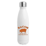 Bacon - Insulated Stainless Steel Water Bottle - white