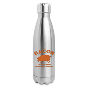 Bacon - Insulated Stainless Steel Water Bottle - silver