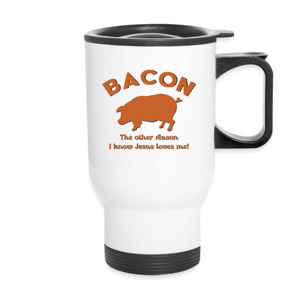 Bacon - Travel Mug - white