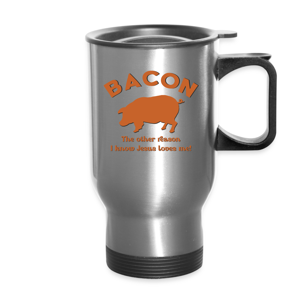 Bacon - Travel Mug - silver