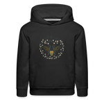Bee Salt & Light - Kids‘ Premium Hoodie - black