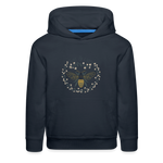 Bee Salt & Light - Kids‘ Premium Hoodie - navy