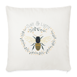 Bee Salt & Light - Throw Pillow Cover - natural white