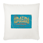 Amazing Superhero - Throw Pillow Cover - natural white