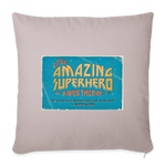 Amazing Superhero - Throw Pillow Cover - light taupe