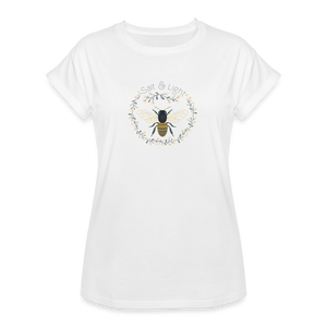 Bee Salt & Light - Women's Relaxed Fit T-Shirt - white