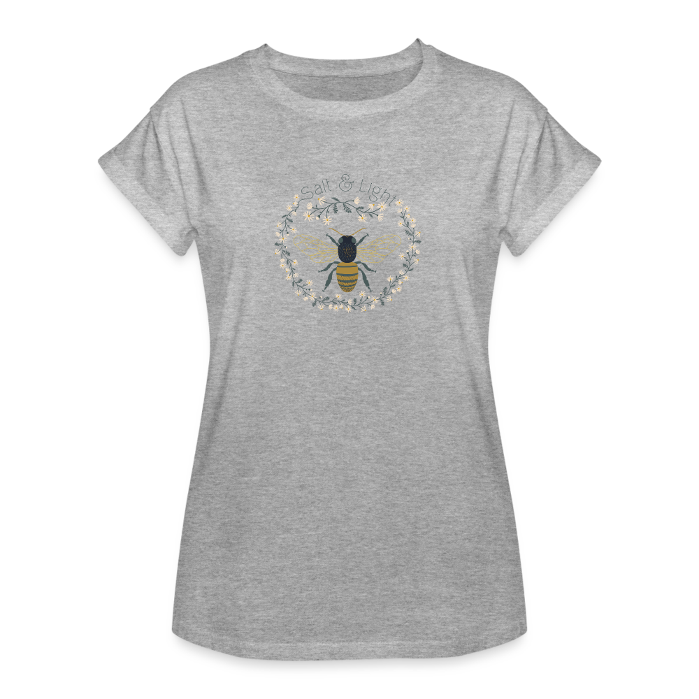 Bee Salt & Light - Women's Relaxed Fit T-Shirt - heather gray