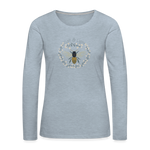 Bee Salt & Light - Women's Premium Long Sleeve T-Shirt - heather ice blue