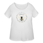 Bee Salt & Light - Women’s Curvy T-Shirt - white