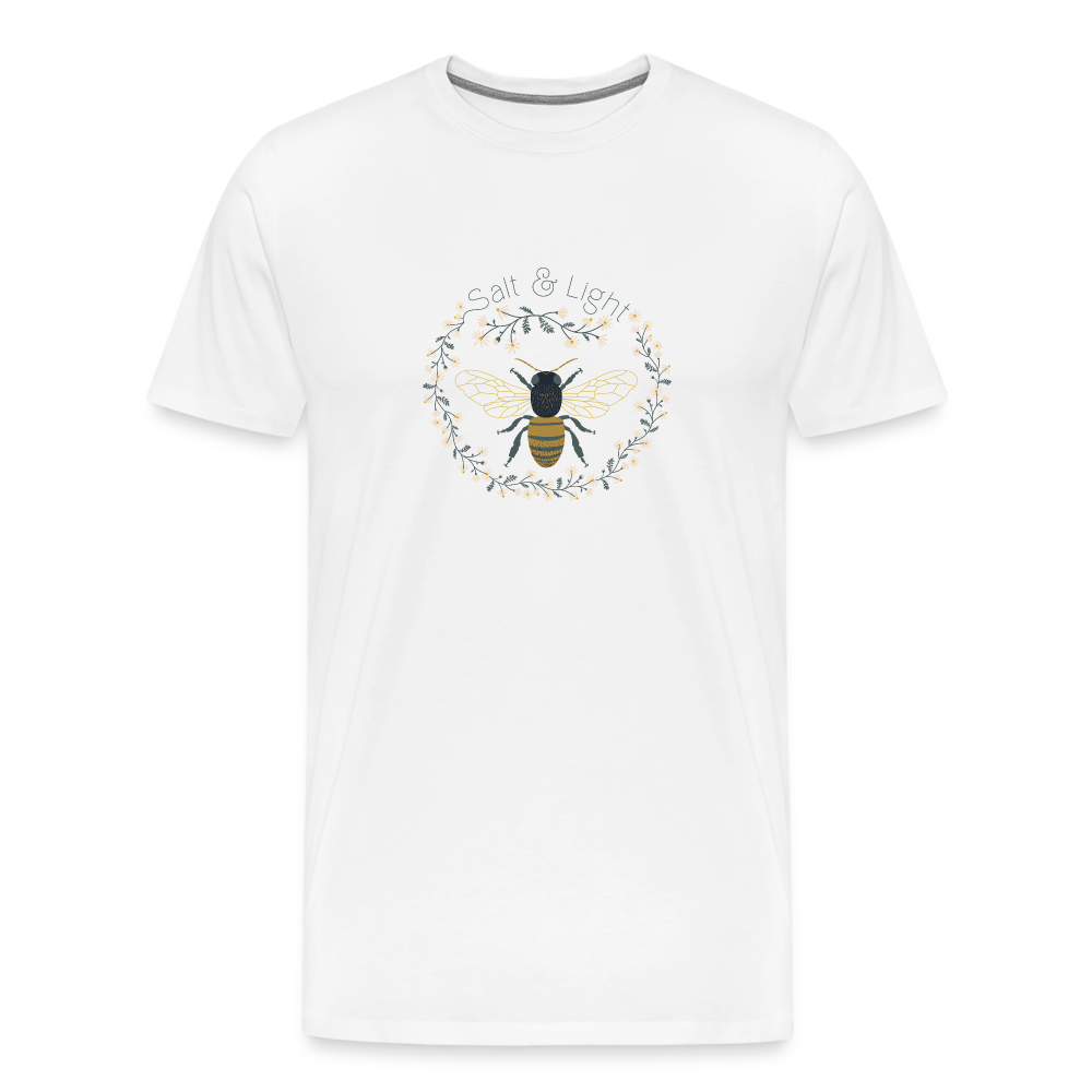 Bee Salt & Light - Unisex Premium T-Shirt - white