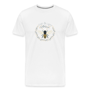 Bee Salt & Light - Unisex Premium T-Shirt - white