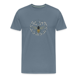 Bee Salt & Light - Unisex Premium T-Shirt - steel blue