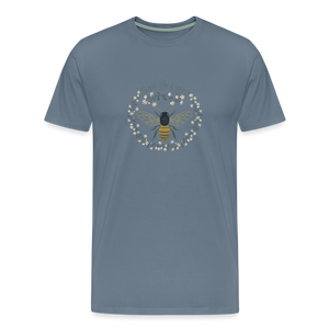 Bee Salt & Light - Unisex Premium T-Shirt - steel blue