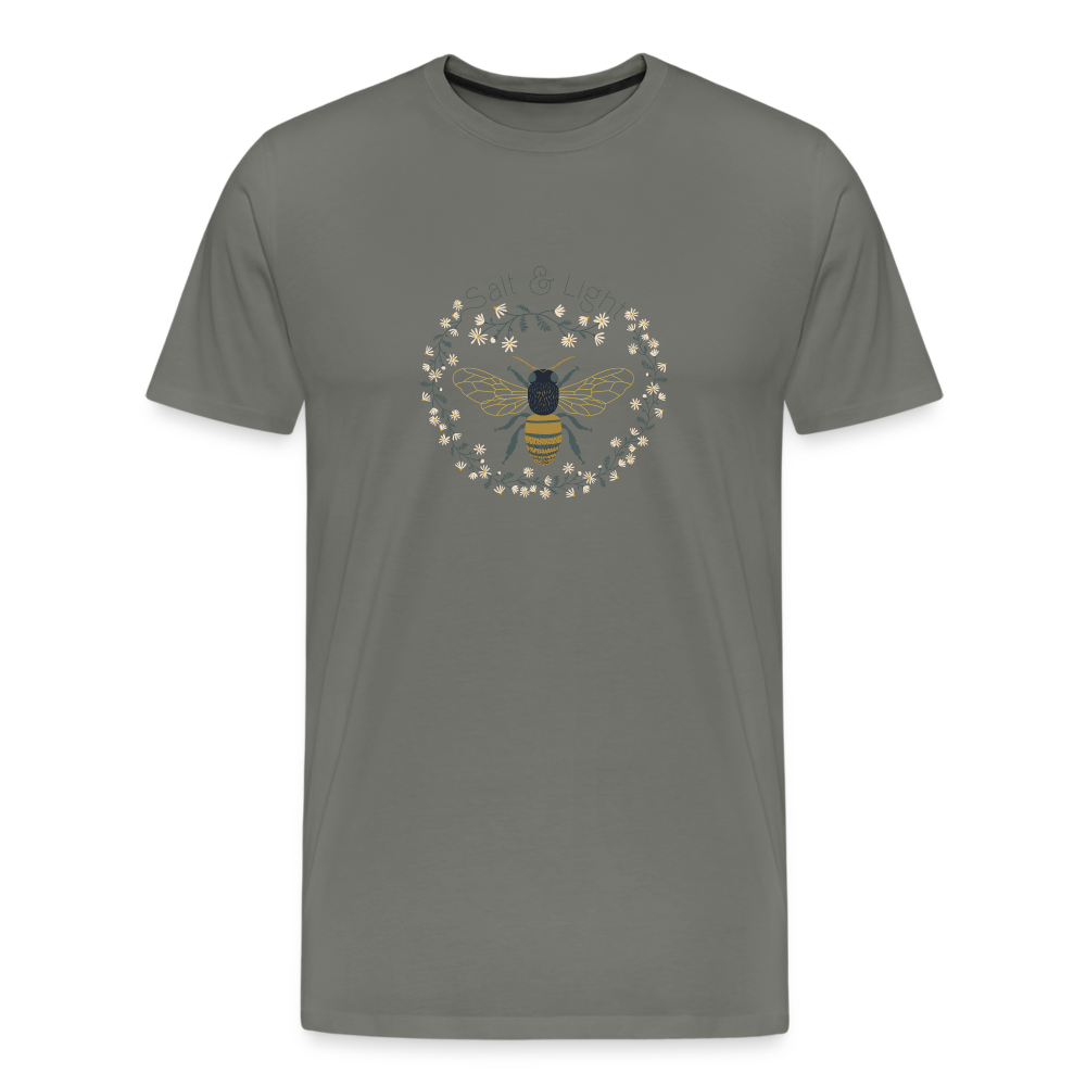 Bee Salt & Light - Unisex Premium T-Shirt - asphalt gray