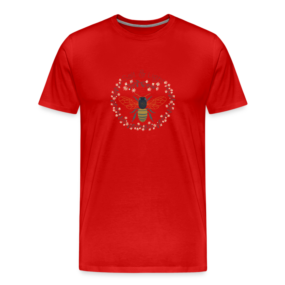 Bee Salt & Light - Unisex Premium T-Shirt - red