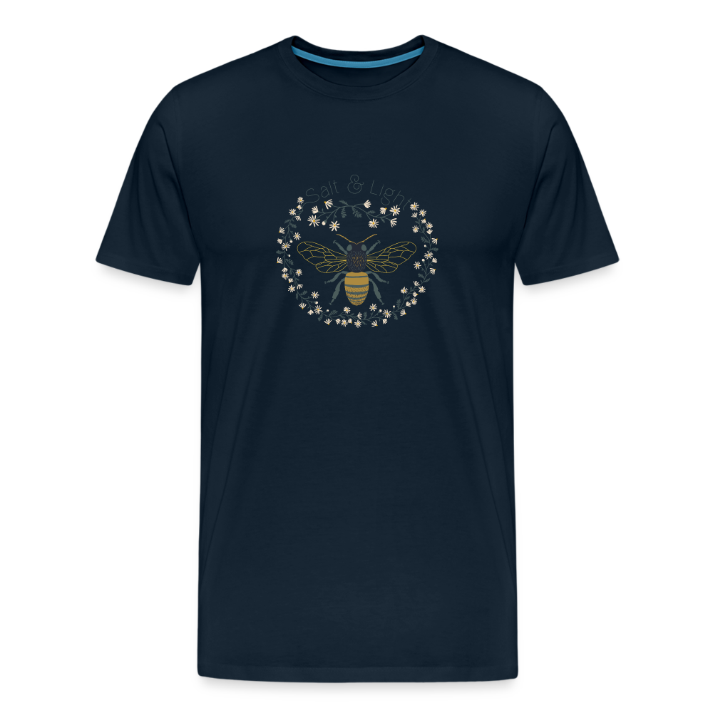 Bee Salt & Light - Unisex Premium T-Shirt - deep navy