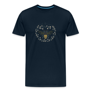 Bee Salt & Light - Unisex Premium T-Shirt - deep navy