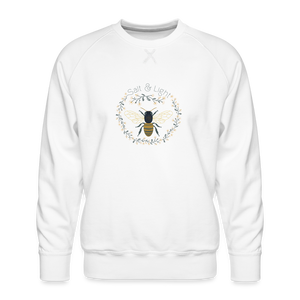 Bee Salt & Light - Men’s Premium Sweatshirt - white