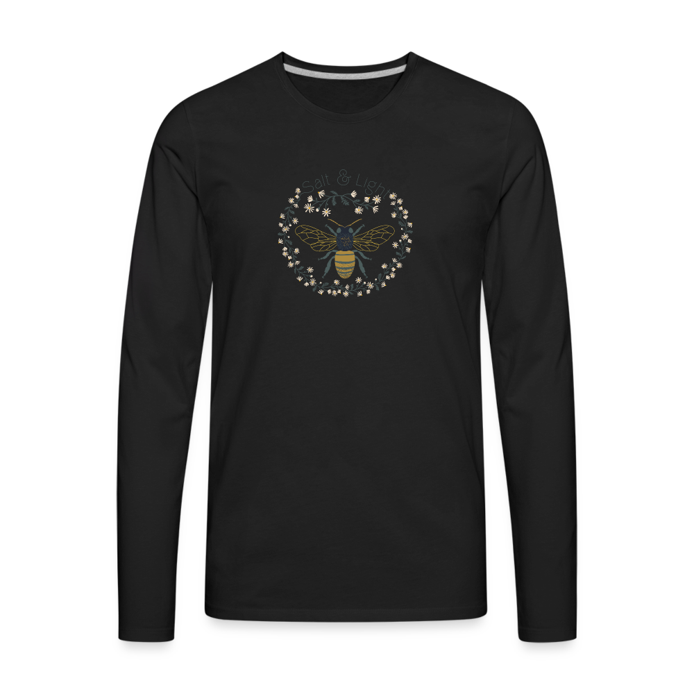 Bee Salt & Light - Men's Premium Long Sleeve T-Shirt - black