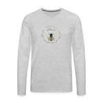 Bee Salt & Light - Men's Premium Long Sleeve T-Shirt - heather gray