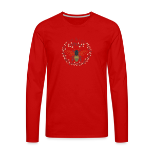 Bee Salt & Light - Men's Premium Long Sleeve T-Shirt - red
