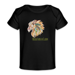Bold as a Lion - Organic Baby T-Shirt - black