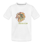 Bold as a Lion - Toddler Premium Organic T-Shirt - white