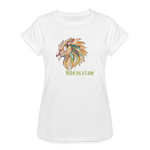 Bold as a Lion - Women's Relaxed Fit T-Shirt - white