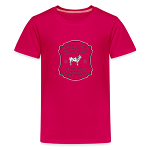Grass for Cattle - Kids' Premium T-Shirt - dark pink