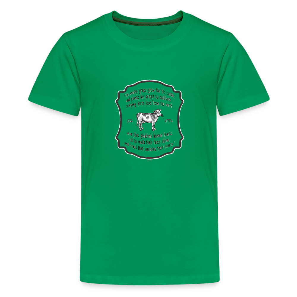 Grass for Cattle - Kids' Premium T-Shirt - kelly green