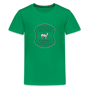 Grass for Cattle - Kids' Premium T-Shirt - kelly green