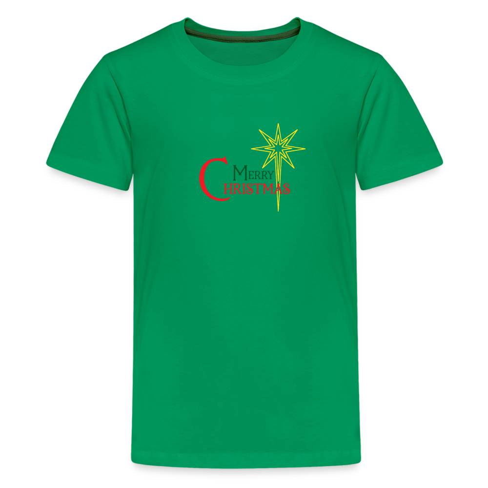Merry Christmas - Kids' Premium T-Shirt - kelly green