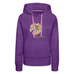 Bold as a Lion - Women’s Premium Hoodie - purple