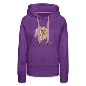 Bold as a Lion - Women’s Premium Hoodie - purple