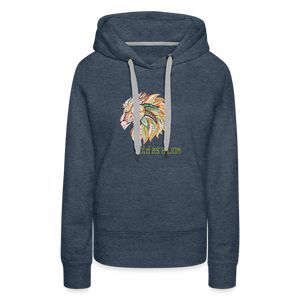 Bold as a Lion - Women’s Premium Hoodie - heather denim