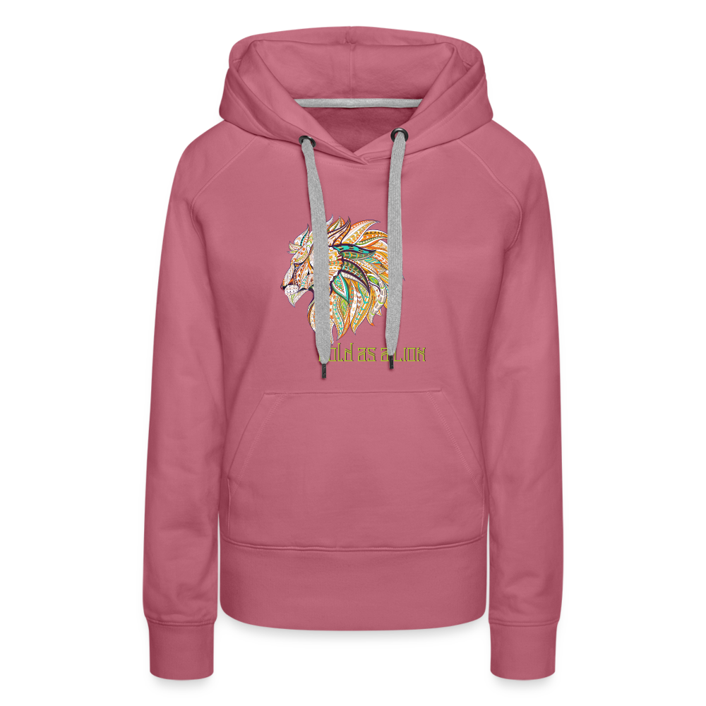 Bold as a Lion - Women’s Premium Hoodie - mauve