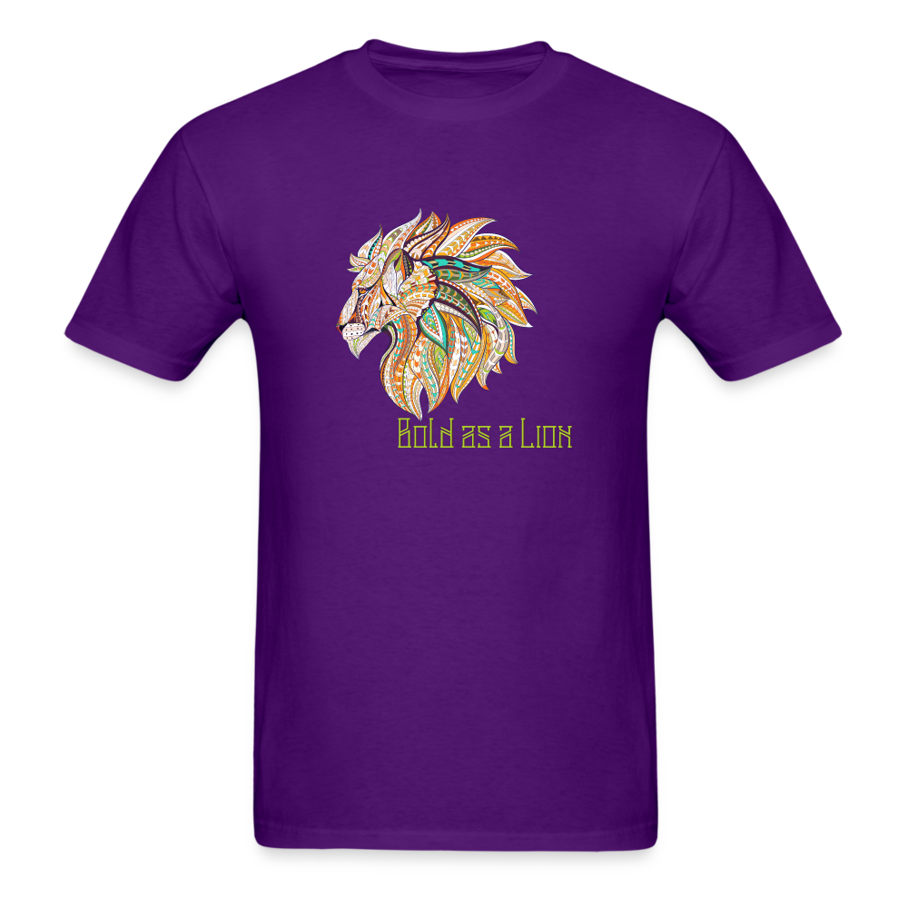 Bold as a Lion - Unisex Classic T-Shirt - purple