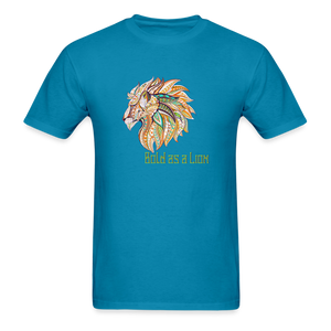 Bold as a Lion - Unisex Classic T-Shirt - turquoise