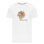 Bold as a Lion - Unisex Premium T-Shirt - white