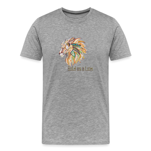 Bold as a Lion - Unisex Premium T-Shirt - heather gray