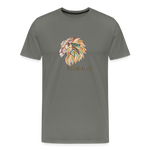 Bold as a Lion - Unisex Premium T-Shirt - asphalt gray