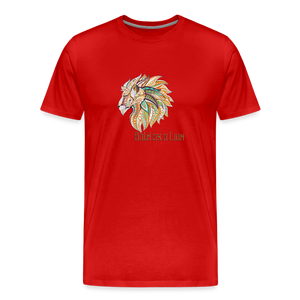 Bold as a Lion - Unisex Premium T-Shirt - red
