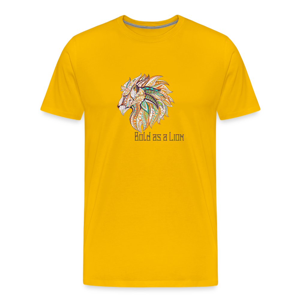 Bold as a Lion - Unisex Premium T-Shirt - sun yellow